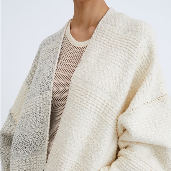 Rodebjer Chorillos Woven Knit Jacket Shawl M/L New - Picture 3 of 7